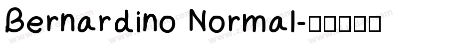 Bernardino Normal字体转换